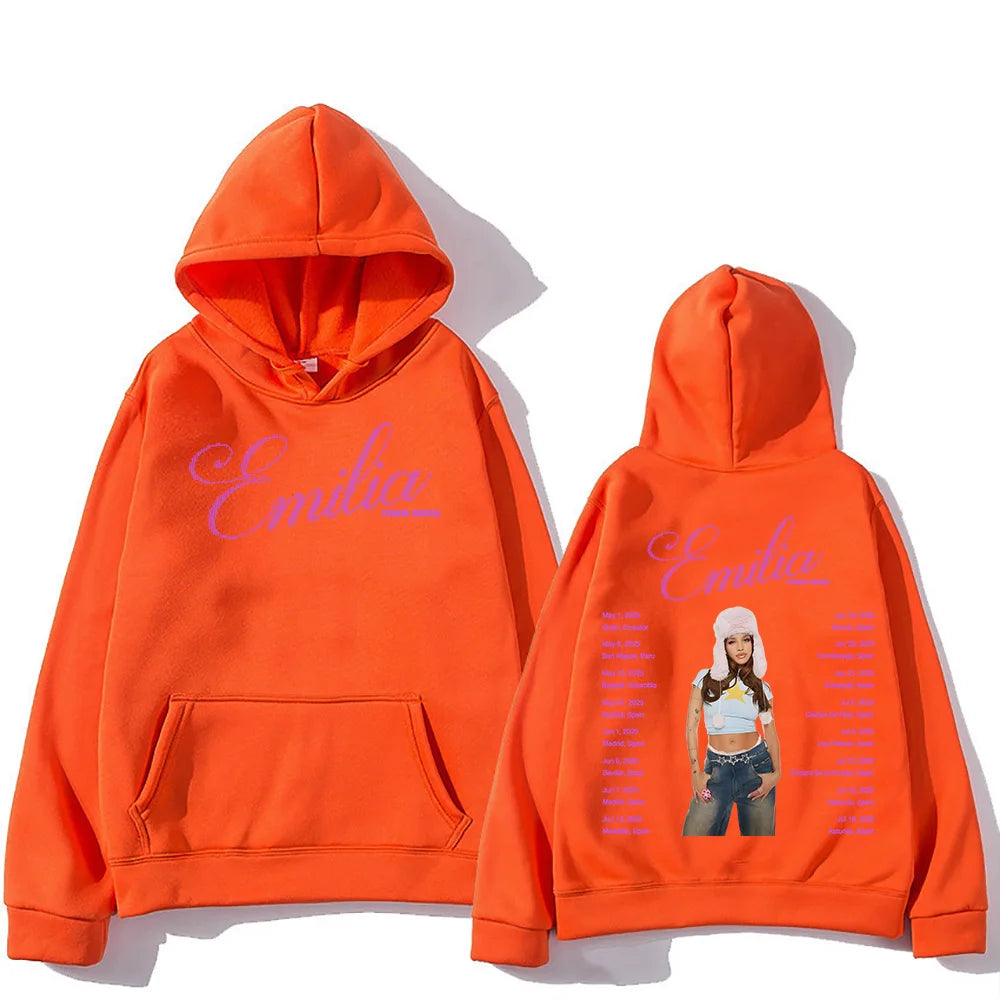 Emilia Mernes Fashion Hoodie Emilia Mernes MP3 Tour 2025 Sweatshirts New Casual Harajuku Aesthetic Pullovers Women Men Y2K Hoody