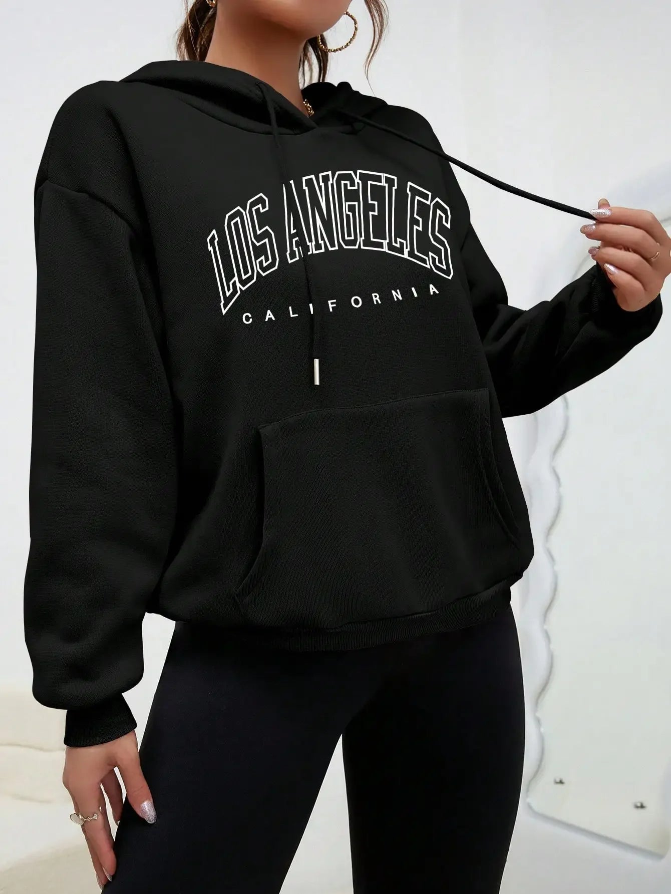 Winter Clothes Women Hoodies Art Letter Design Women Streetwear American Style Fashion Sweatshirt Autumn Hip Hop Casual Top