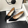 Women's Pointed Toe Flat Shoes 2025 New Spring Autumn French Style Nude Color Women's Shoes Outdoor Fashion High Heels Party