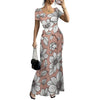 Women's Long Bodycon Dress - Summer Casual Short Sleeve Midi Club Party Fitted Tight Dresses