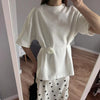 2025 Summer Basic Yellow White Flower T shirt Top