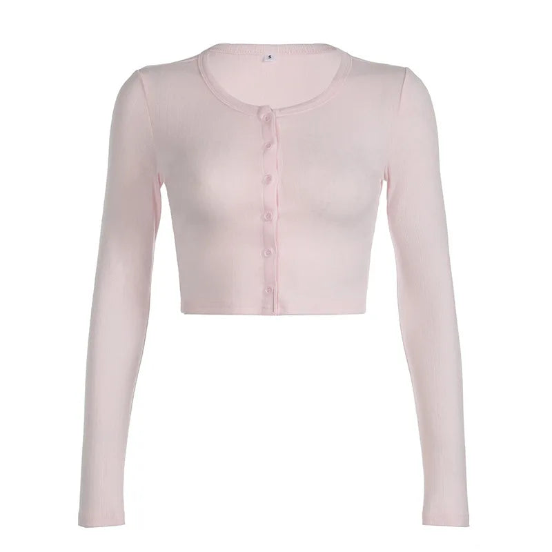 Absobe Pajamas Homewear Hollow Pants Casual Suit Women's Matching Sets Buttons Crop Cardigan Top Loose Trousers Autumn 2024 New
