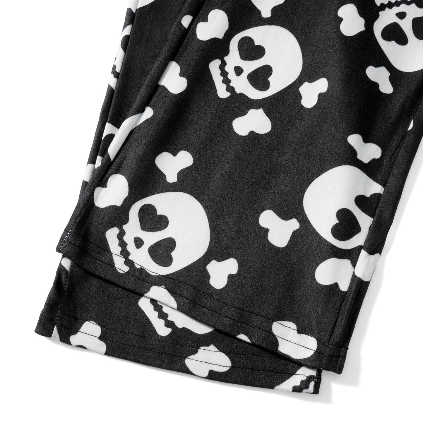 Women Christmas Skull Print Pajama Pants Elastic Waist Long Pants Skeleton Straight Pants Lounge Bottoms Sleepwear