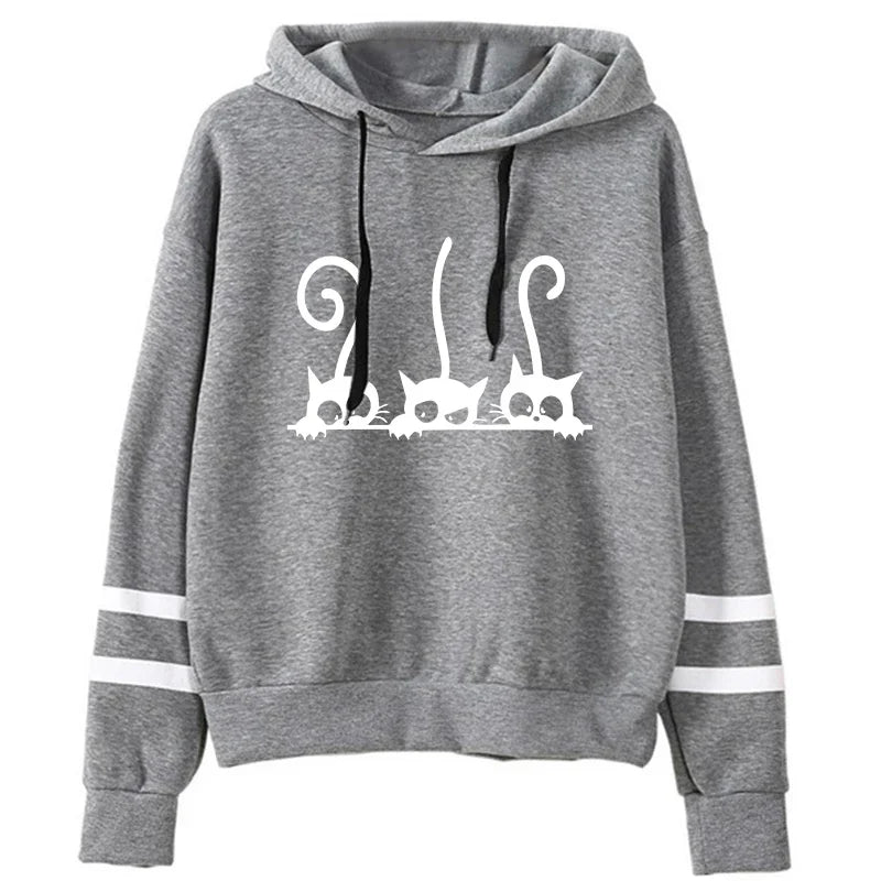 Pullovers Hot Sale Hoodies Versatile Woman Clothing Stripe Womens Sweatshirts Style Fashion Casual Sports Print Daily Simplicity