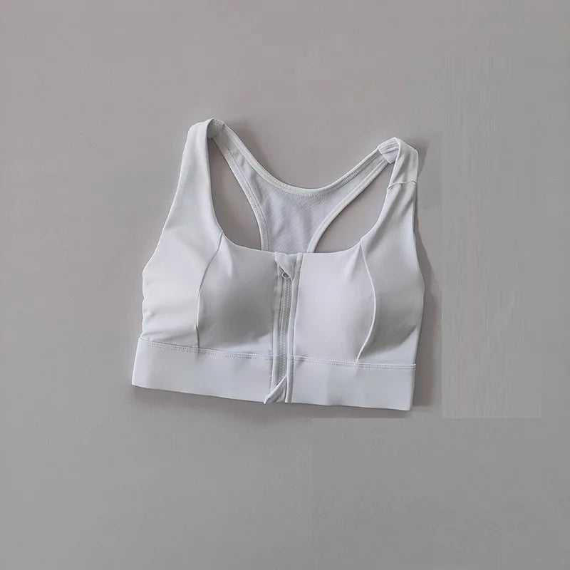 Front Zipper Sports Bra Shock-proof Sports Underwear High Impact Yoga Bra Quick Dry running vest Fitness Yoga Bra Top For Wome