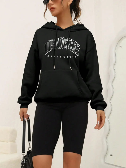 Winter Clothes Women Hoodies Art Letter Design Women Streetwear American Style Fashion Sweatshirt Autumn Hip Hop Casual Top