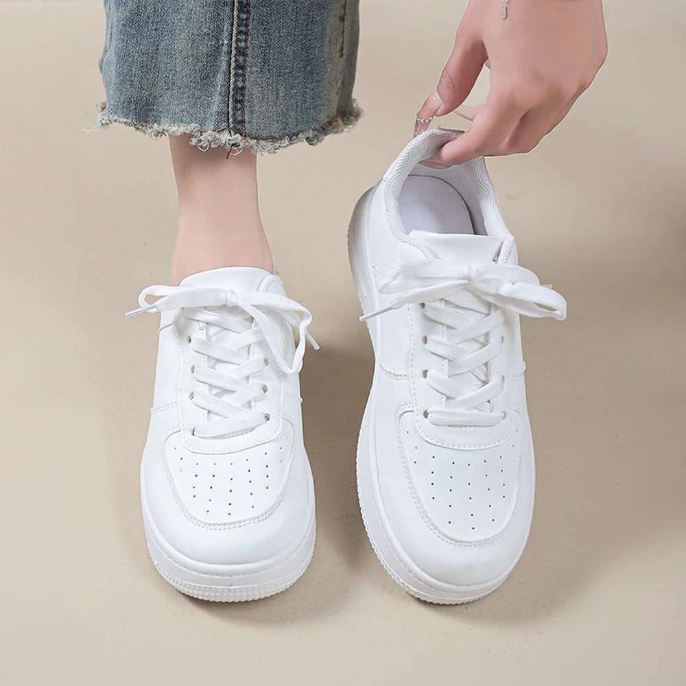 Tennis Sneakers Woman Spring Autumn Sports Board Shoes Fashion Comfort Colorful Casual Academy Style Little White Shoes Female