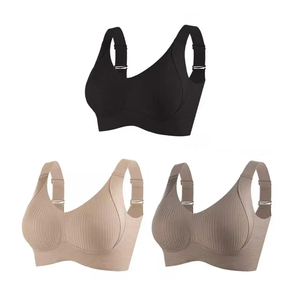 2025 Women's Seamless Underwear, Thin Style, Large Breasts, Small Breasts, No Wires, Pull-up And Anti-sagging Large Size Bra ﻿