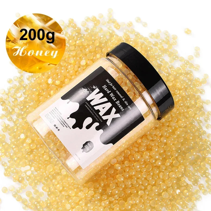 Unisex Painless Hot Film Wax Beans 200g-400g Canning Fast Waxing for Bikini Area Face And Body Hair Removal