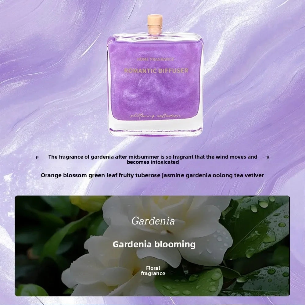 Advanced Quicksand Perfume, Floral Notes, Plant Essential Oil, Home Decoration, Fresh Air, Odor and Fragrance, Reed Diffuser.