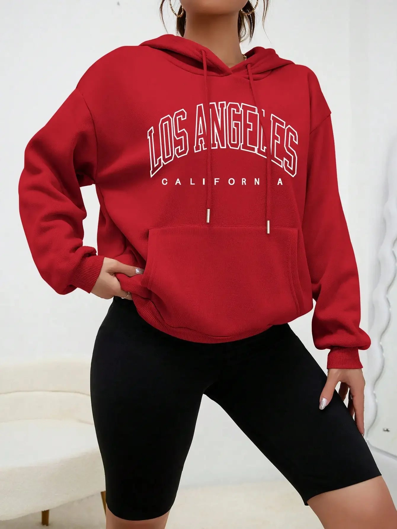 Winter Clothes Women Hoodies Art Letter Design Women Streetwear American Style Fashion Sweatshirt Autumn Hip Hop Casual Top