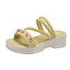 Ventilation Slip-resistant Shose For Women Cute Slippers Shoes Clear Sandals For Women Sneakers Sport Tenks High-level