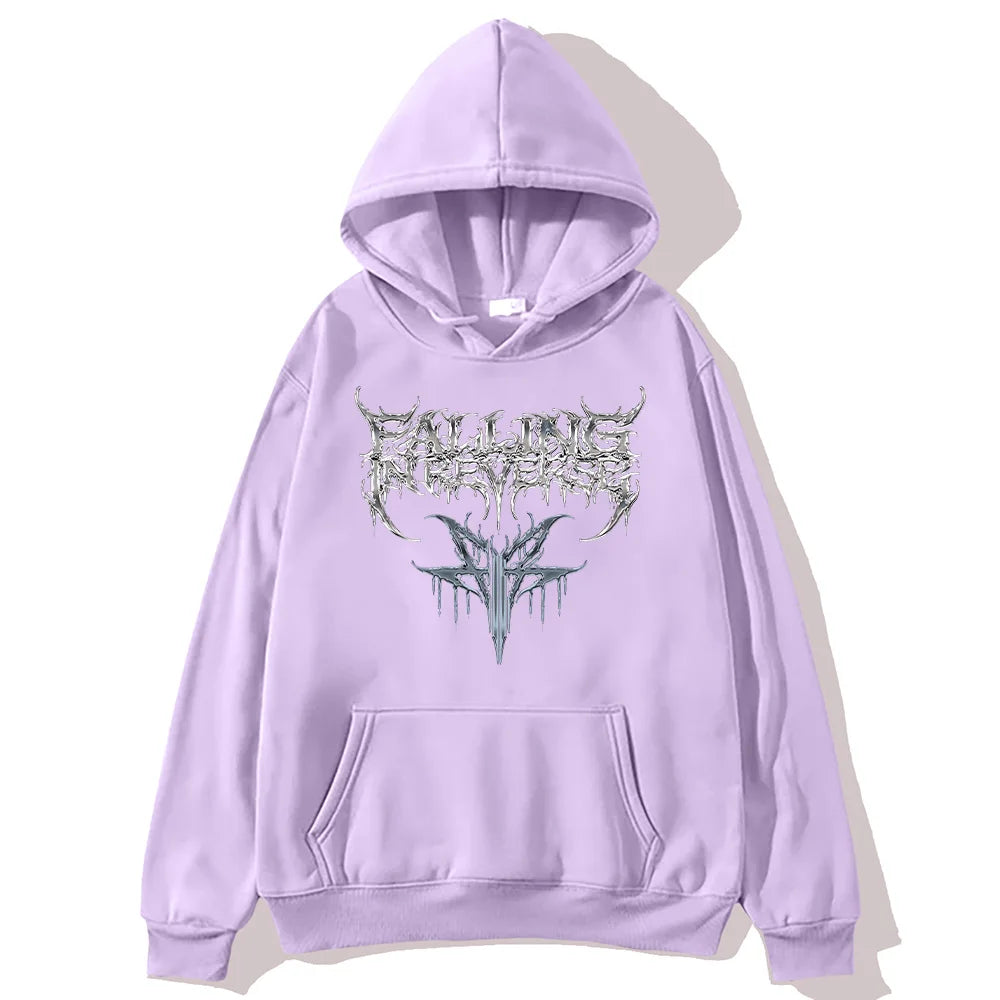 Falling in Reverse 2025 Hoodies Vintage Vintage Hip Hop Versatile Sweatshirts Band Music Fashion Aesthetic Pullovers Unisex Y2K