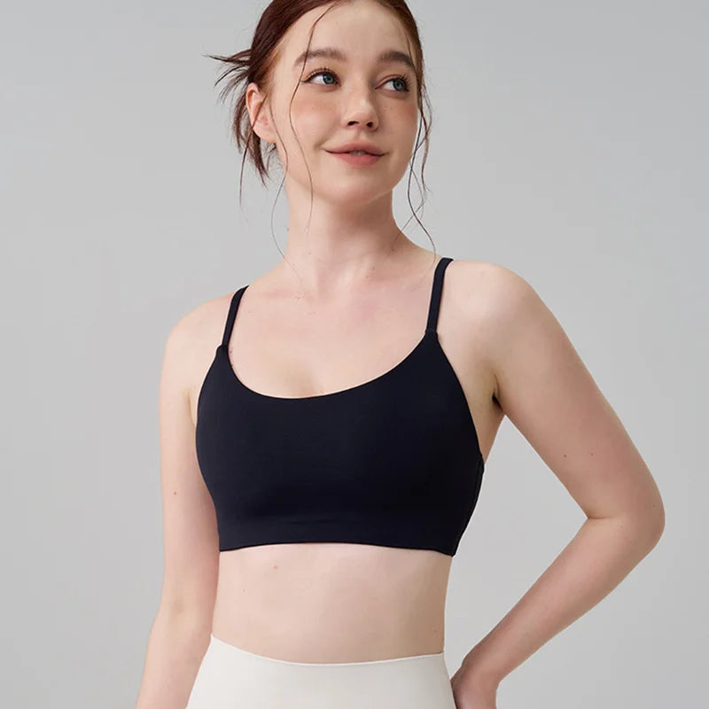 TRY TO BN Sports Bra Gym Sexy Back Push Up High Impact Shockproof Underwear Naked Crop Top Fitness Mujer Workout Women Yoga Bras