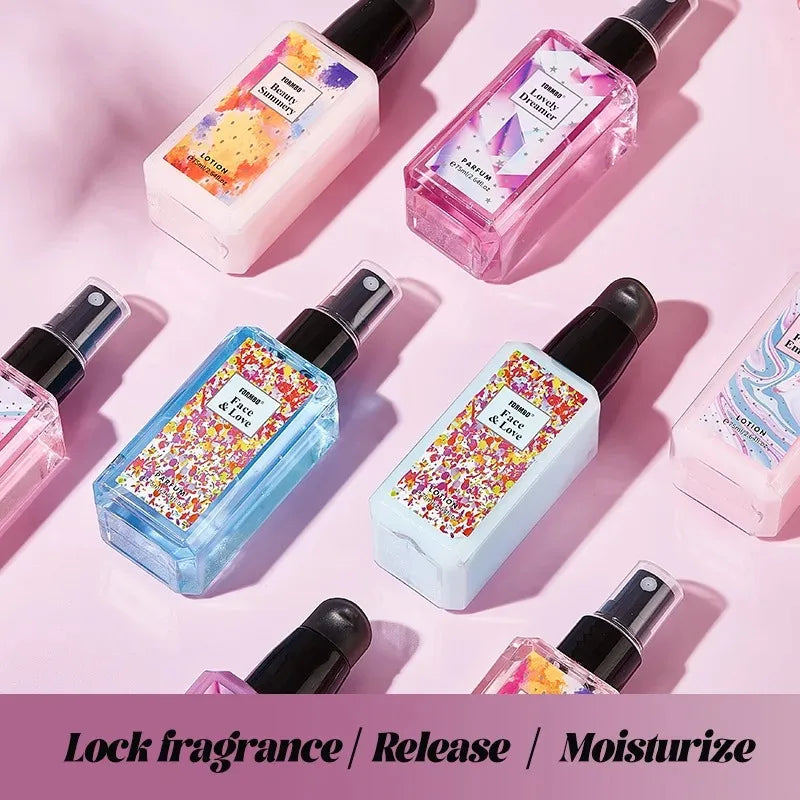 75ml French Floral Perfume Set Popular Long-Lasting Fresh Light Fragrance Perfume Skin Care Kit Popular Women'