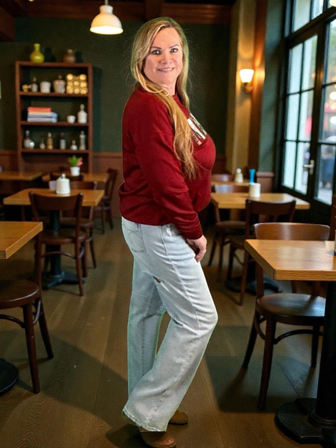 Judy Blue Jeans (NP) - High Waist Destroy & Back Ripped Straight - Nikki and Co Boutique